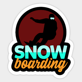 Snowboarding Sticker